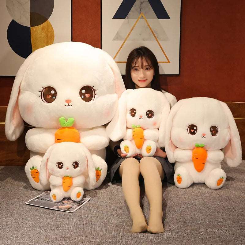 Carrot Cuddler Bunny Plushie