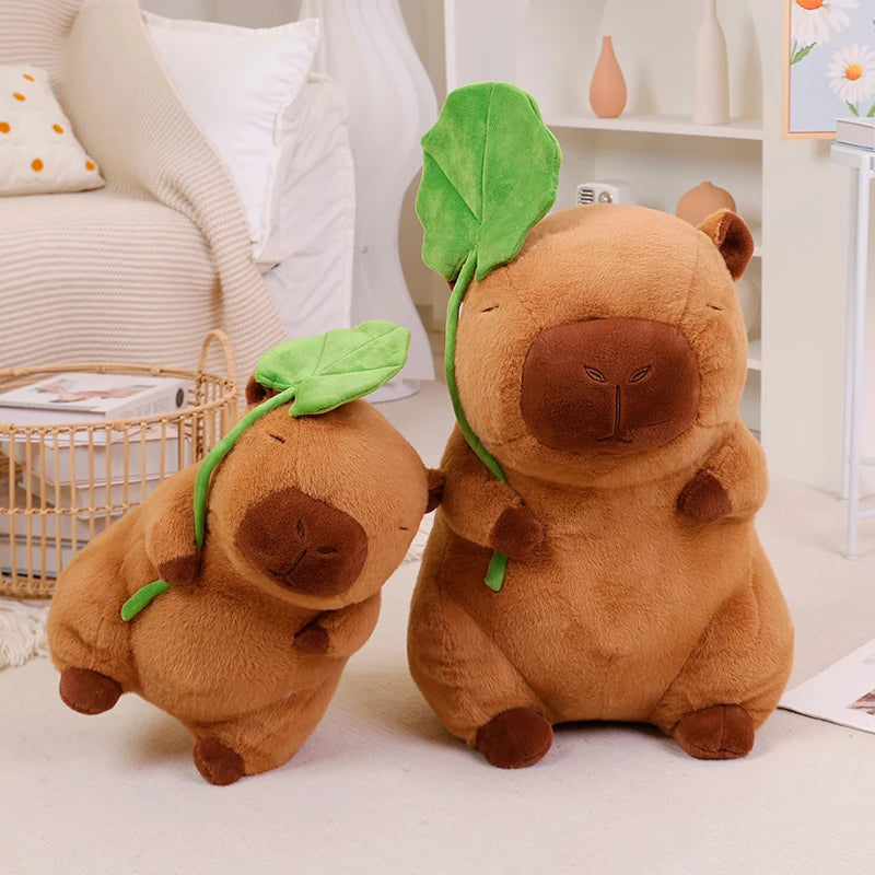 Lotus Leaf Capybara Plushie