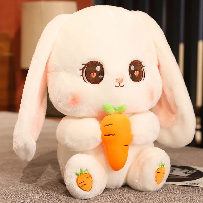 Carrot Cuddler Bunny Plushie