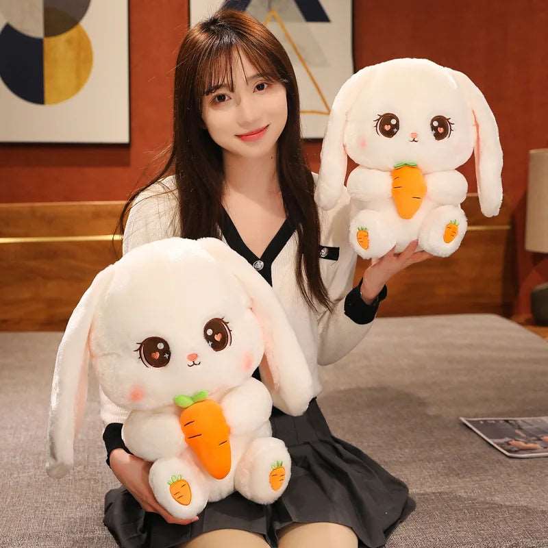 Carrot Cuddler Bunny Plushie