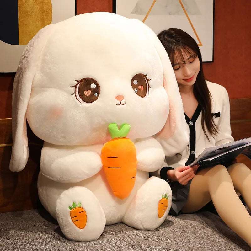 Carrot Cuddler Bunny Plushie