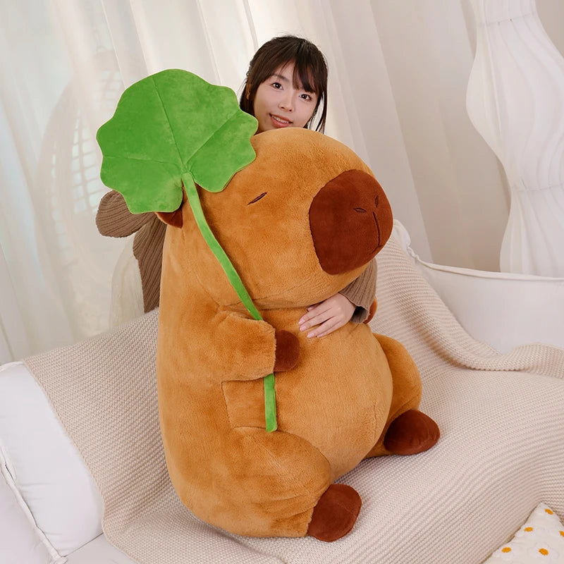 Lotus Leaf Capybara Plushie