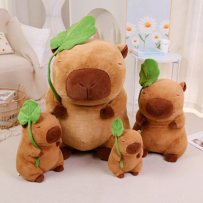 Lotus Leaf Capybara Plushie