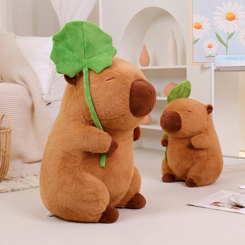 Lotus Leaf Capybara Plushie