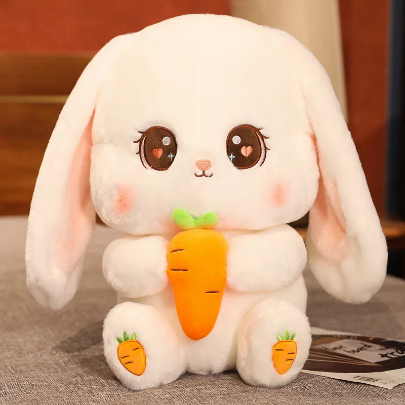 Carrot Cuddler Bunny Plushie