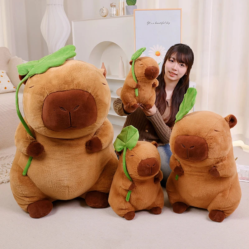 Lotus Leaf Capybara Plushie