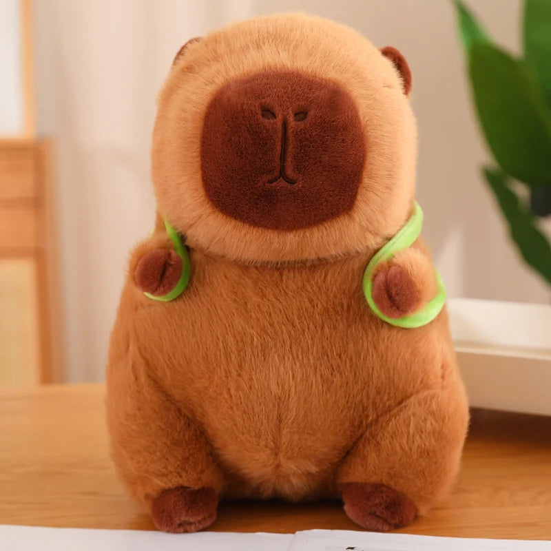 Capybara Turtle Backpack Plushie