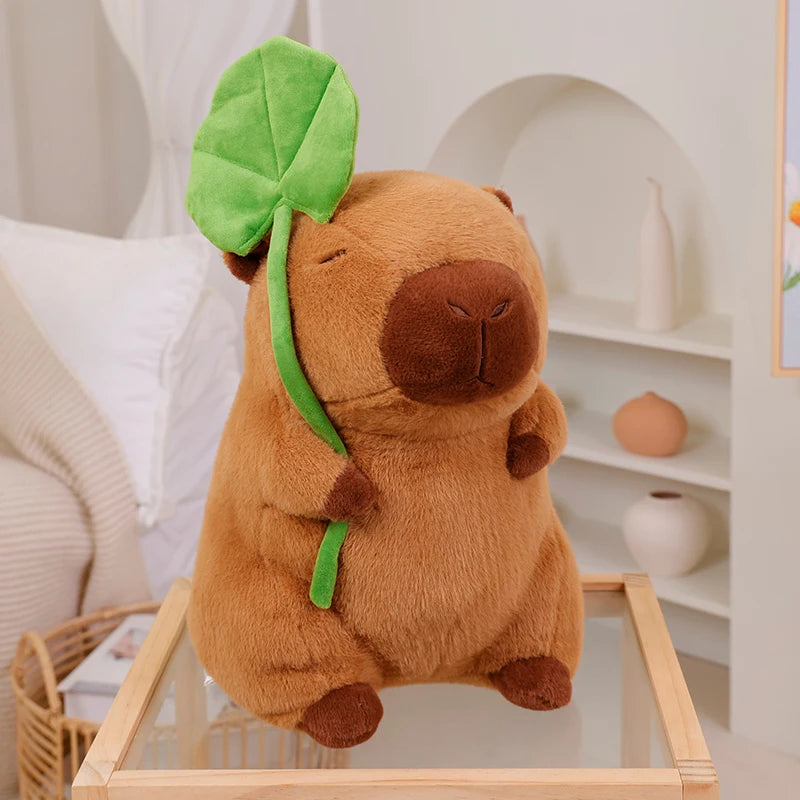 Lotus Leaf Capybara Plushie