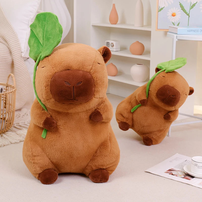 Lotus Leaf Capybara Plushie