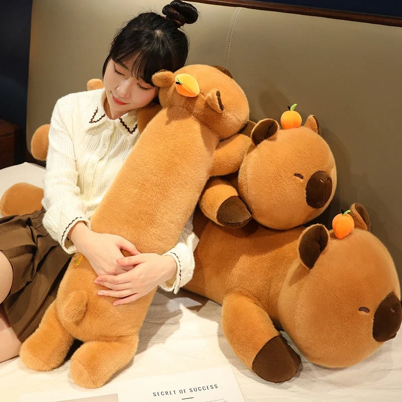 Looong Snuggle Capybara Plushie