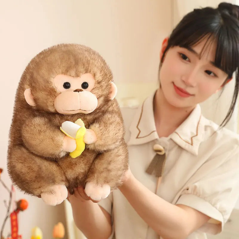 Kawaii Monkey-Banana Plushie