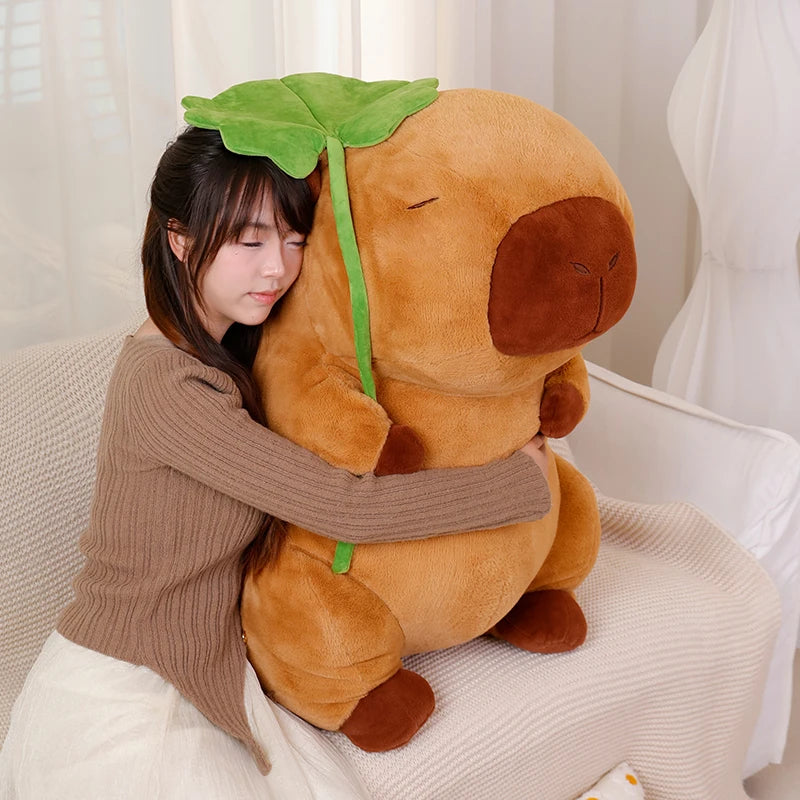 Lotus Leaf Capybara Plushie